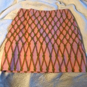 Barney’s New York Linen Preppy Skirt